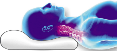 a gerinc elhelyezése ortopéd párnán